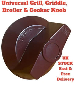 POMELLO COMANDO RICAMBIO VALVOLA ON/OFF ROSSA GRIGLIA GAS HOBART WOLF UNIVERSALE - Foto 1 di 3