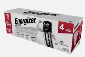 Pack of 4 -Energizer GU10 LED 4.9w 345 lumens NON Dim Warm white 4000k Bulb - Picture 1 of 1