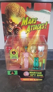 Mars Attacks Martian Spy Girl Plastic Figure in Box *No Sound* 1996 Trendmasters - Bild 1 von 18