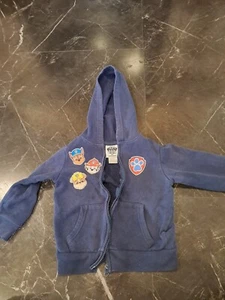 Paw Patrol Zip-Up Hoodie Boys 4t Blue - Picture 1 of 2