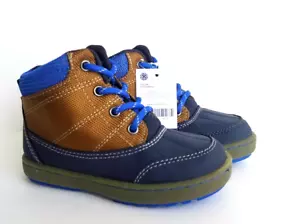 OshKosh Bgosh Niño Liam2 Niño Botas Talla 10 Azul Marrón Nuevas - Imagen 1 de 4