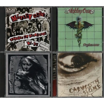 Motley Crue 4 CD Lot Bundle Vince Neil Solo Album Collection Dr. Feelgood Decade Foto 1 de 4
