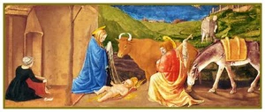 Renaissance Artist Master of Castello The Nativity Counted Cross Stitch Pattern - Picture 1 of 4
