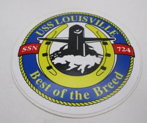 Calcomanía adhesiva original de submarino USS Louisville SSN-724 de la Marina de los Estados Unidos - Imagen 1 de 1
