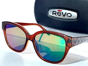 NEW Revo PERRY Shiny Brown POLARIZED Green Lens Sunglass 1219 02 GN - Picture 1 of 12