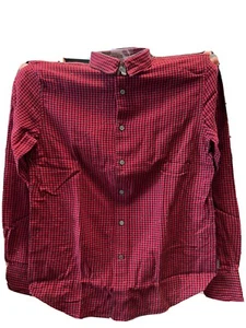 John Varvatos USA, shirt for men long sleeve button front w/wire collar, Red - Picture 1 of 5