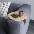 Couch-Tablett Armlehne, Einstellbarer Sofa-Tablett, Getränkehalter, ⌀ 35 cm