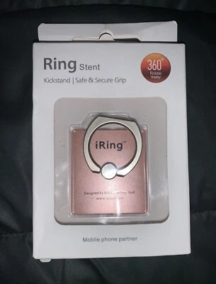 RING iRing Stent By AAUXX Kickstand + Safe & Secure Grip 360° Rotate (Rose Gold) - Image 1 of 4