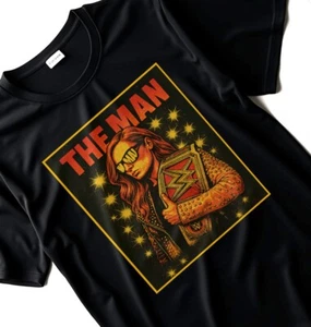 THE MAN Becky Lynch WWE T-Shirt – Women's Champion Tribute, Retro Vintage - Picture 1 of 11