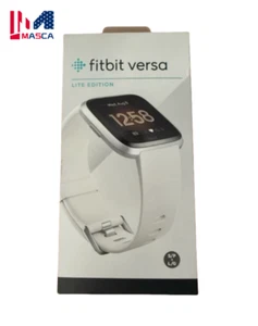 Fitbit Versa lite SmartWatch Wearable Fitness Activity Tracker S & L Bands White - Picture 1 of 7