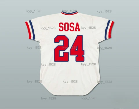 Custom SAMMY SOSA 24 TULSA DRILLERS OLD SCHOOL STYLE JERSEY NEW Stitched S-6XL Cover