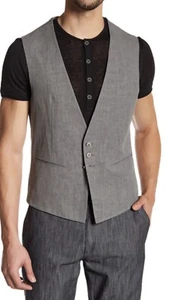 John Varvatos Collection Leinenweste. 52/42. 598 $ - Bild 1 von 8