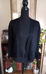 United States Sweaters Open Front Cardigan Women’s XL Black Long Sleeves NWT - Picture 1 of 9