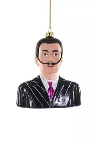 Surrealist Painter SALVADOR DALI Glass Christmas Ornament by Cody Foster - Picture 1 of 1