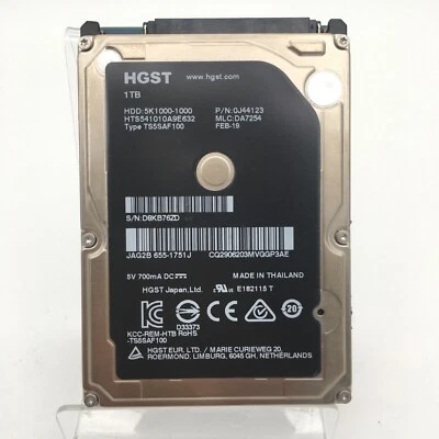 HGST Travelstar HTS541010A9E632 1TB 2.5” Laptop Hard Drive Disk SATA - Image 1 of 2