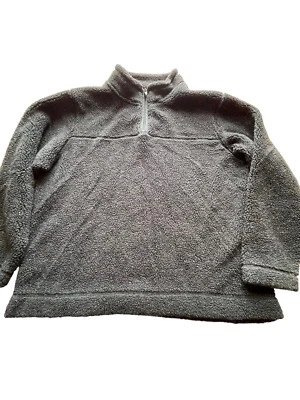 Cabelas Jacket womens XL Reg Fleece 1/4 Zip Pullover Long Sleeve Fleece Green - Image 1 of 4