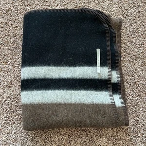 Alicia Adams Alpaca Blend Field Throw Black, Gray, Brown - Picture 1 of 6