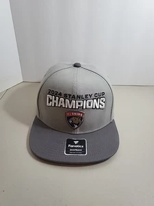 Florida Panthers Fanatics Stanley Cup Champions 2024 Cap Snapback - Picture 1 of 7