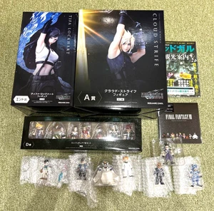 NUOVO Final Fantasy VII FF7 Tifa Cloud Mini Figure End A B C D G Ichiban Kuji Set - Foto 1 di 7