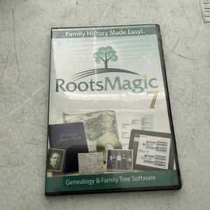 RootsMagic 7 Family Tree Genealogy CD Roots Magic 2015 New Sealed Free Shipping  - Picture 1 of 3