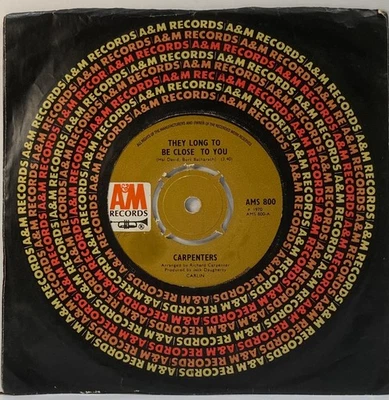 The Carpenters They Long To Be Close To You 45 - Image 1 of 3