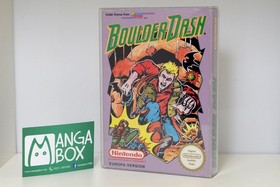 BOULDER DASH EMBALAJE ORIGINAL CIB NINTENDO NES NOE usado, BUENO