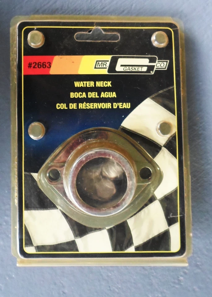 NOS Mr. Gasket  Ford 351C Cleveland Chrome Water Neck Foto 1 de 1