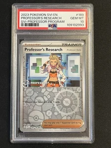 Pokemon Card PSA 10 Professor's Research Sada 189/198 Program Promo Holo 2023 - Picture 1 of 2