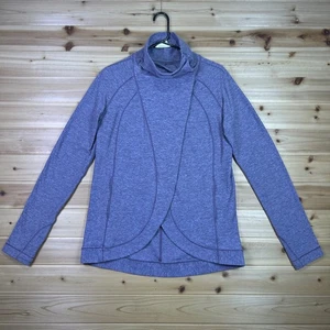 Lululemon Pullover Damen 6 meliert graphit Rulu Rallye Wickel Cardigan Sweater - Bild 1 von 7