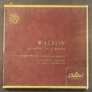 WALTON-QUARTET IN A MINOR BOX  SET of (3)  45s - Picture 1 of 6