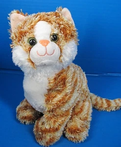 Melissa & Doug Pumpkin Orange Tabby Cat Plush Green Eyes Stuffed Animal Toy 9” - Picture 1 of 8