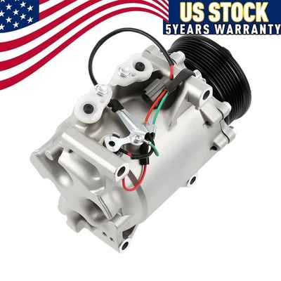 AC Compressor with Clutch Compatible with Honda CR-V CRV 2.4L NEW US USA 638951 - Image 1 of 4