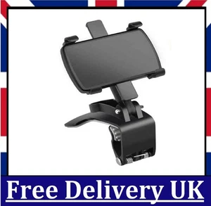 Car Dashboard Phone Holder Rotating Dashboard Clip Cell Phone Holder 360-Degree - Picture 1 of 8