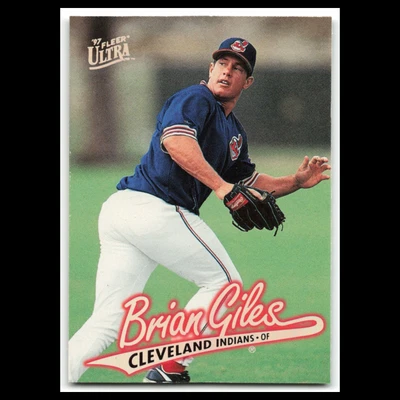 Brian Giles Rookie #354 1997 Fleer Ultra Cleveland Indians Baseball Card MLB NM - Imagem 1 de 3
