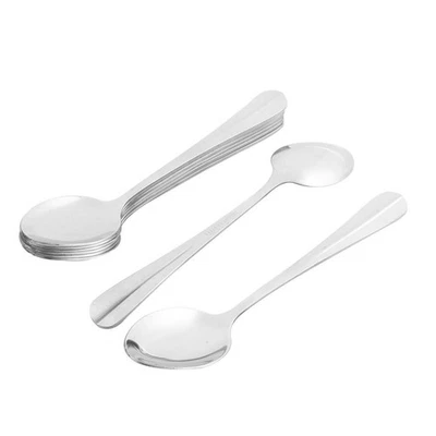Ristorante Casa Testa Utensile Metallo Zuppa Cucchiaio Tavola Argento 8Pz. - Immagine 1 di 4