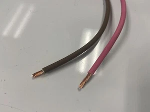 AUTOMOTIVE WIRE 10 AWG GXL WIRE PINK 50 FT + 50 FT  BROWN MADE IN U.S.A - Picture 1 of 1