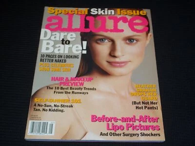 2000 MAY ALLURE MAGAZINE - HEATHER GRAHAM COVER - L 9795 - Image 1 of 2