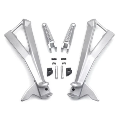 Silver Rear Passenger Foot Pegs Bracket Fits Ducati 848/EVO 1098/1198 2007-2012 Foto 1 de 4