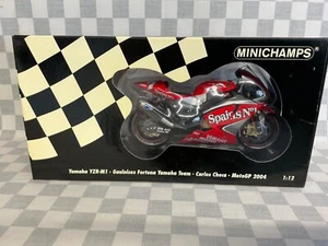 1/12 MINICHAMPS YAMAHA YZR CARLOS CHECA MOTO GP 2004 GAULOISES FORTUNA TEAM - Picture 1 of 18