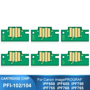 PFI-102 PFI-104 Permanent Chip ARC Chip For Canon iPF650 655 750 755 760 iPF765 - Picture 1 of 4