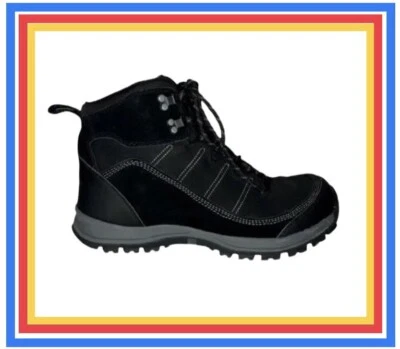Botas de caminhada Lands End femininas 9 1/2 B (usadas 10 vezes) pretas Frostline 380773 - Imagem 1 de 4