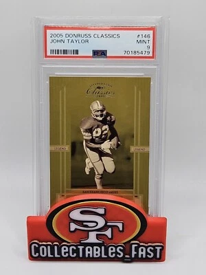 2005 Donruss Classics Legend  John Taylor 0012/1000 San Francisco 49ers PSA 9 - Image 1 of 4