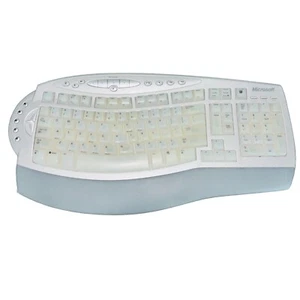 MICROSOFT WIRELESS COMFORT KEYBOARD 1045, BATTERY POWERED, ERGONOMIC DESIGN - Picture 1 of 10