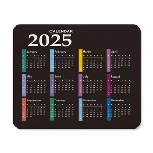2025 Mouse Pad CalendarComputer Mouse Pads Calendars Non-Slip Rubber Desk Mat... - Picture 1 of 8