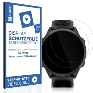 2x 3D Schutzfolie für Garmin Forerunner 570 47mm Display Folie Flexibel Full - Zdjęcie 1 z 6