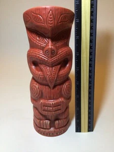 Tazza Tiki Trader Vic’s Red Maori Haka 24 oz 8,5” alta ceramica nuova - Foto 1 di 5