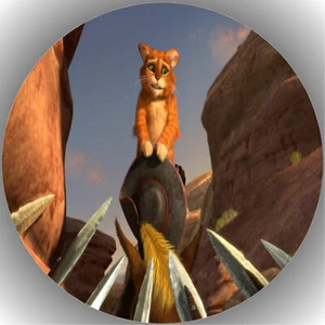 Tortenaufleger Geburtstag Tortenbild Fondant  Oblate Der gestiefelte Kater P3 - Bild 1 von 1