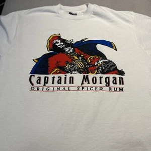 Captain Morgan Vintage Tee T-Shirt XL Made In USA Halloween Fesitval Vivid Color - Bild 1 von 7