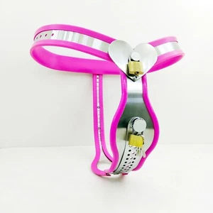 Female Stainless Steel Chastity Belt Adjustable Device BDSM Bondage Plug Stopper - Picture 1 of 20