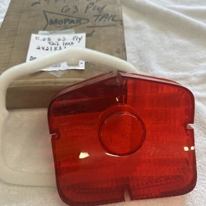 1963 Plymouth Belvedere Sport Fury Plaza Taillight Lens N O S MoPar - Picture 1 of 8